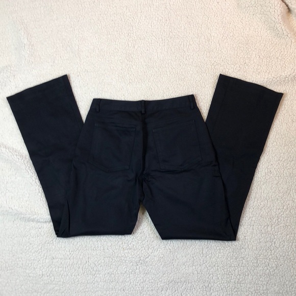 Black straight leg pants w stretch - Picture 2 of 3